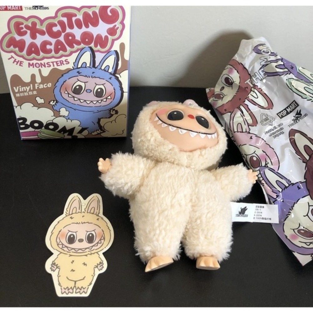 Lafufu The Monsters Exciting Macaron Series Sealed Plush Collectible Soymilk NEW